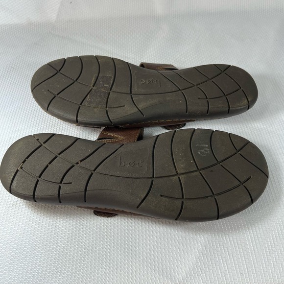 B.O.C Sandals Slip On Slides For Women Size 9 Brown Vegan Leather - Picture 10 of 10